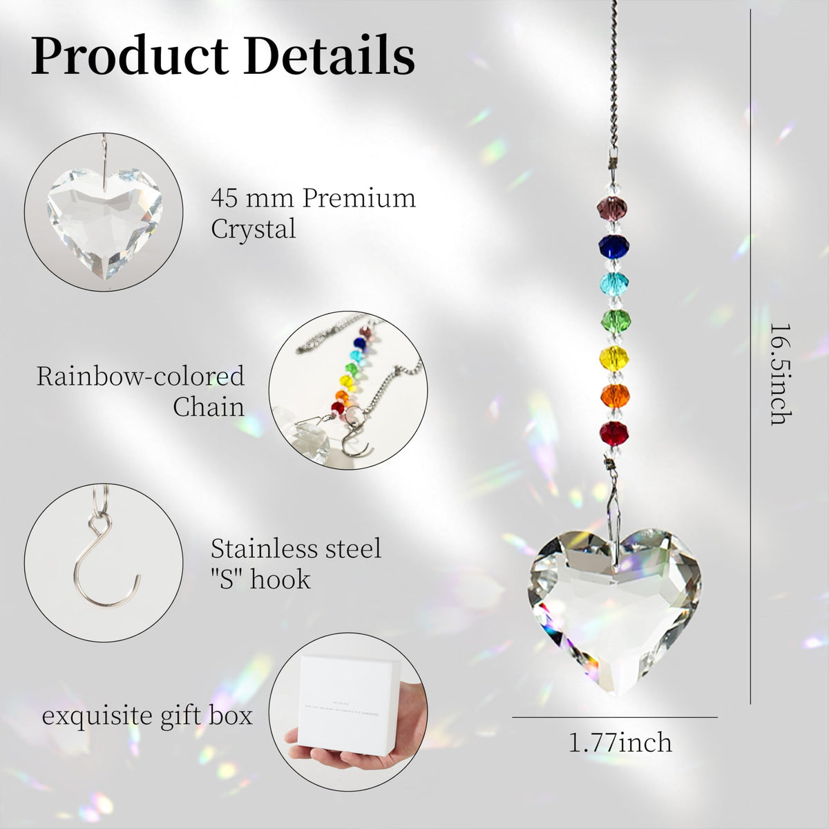 Hegelda Birthday Gifts for Women Friendship,Valentines Day Inspirational Gifts for Her Friends Coworkers Girlfriend Wife Mom Daughter Sister Aunt Crystals Suncacther