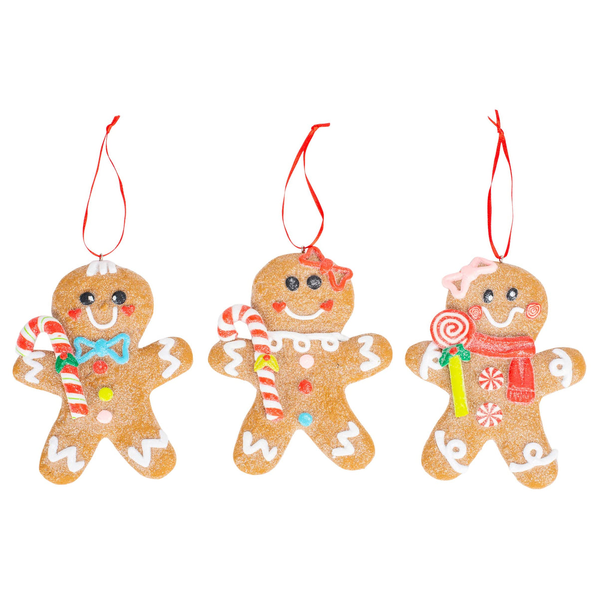 Gingerbread Man PVC Ornament by RAZ Imports, Inc