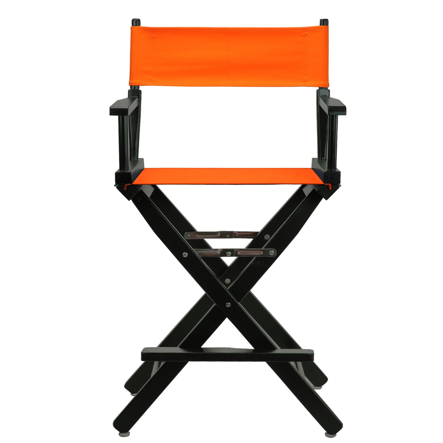 Casual Home 24" Director's Chair Black Frame-with Tangerine Canvas, Counter Height