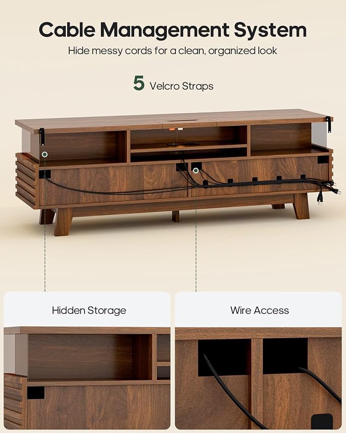 HAUOMS 59" TV Stand for Living Room