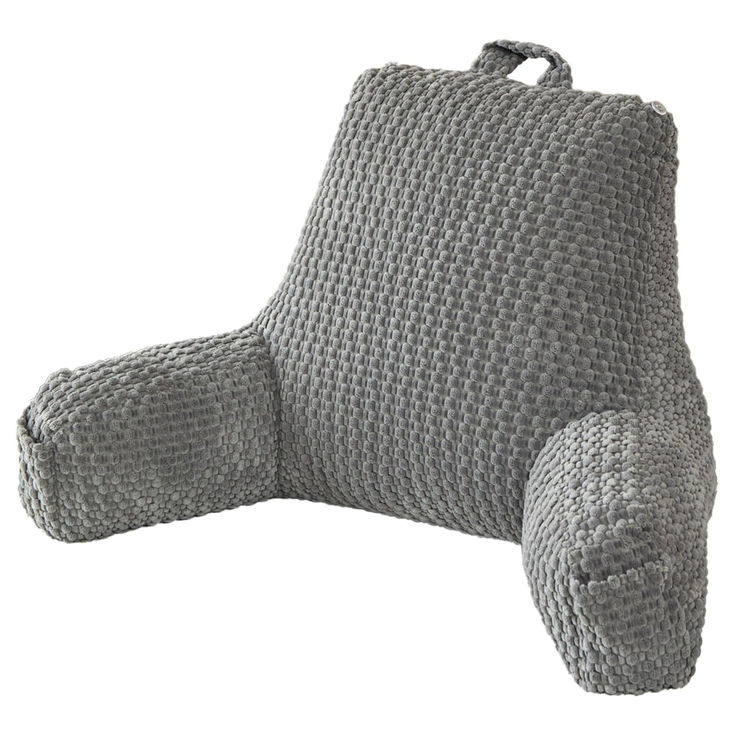 19" Back Support Pillow for Dorm Room Essentials,Gray Corduroy,Large