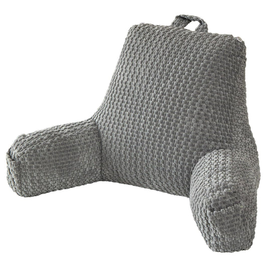 19" Back Support Pillow for Dorm Room Essentials,Gray Corduroy,Large