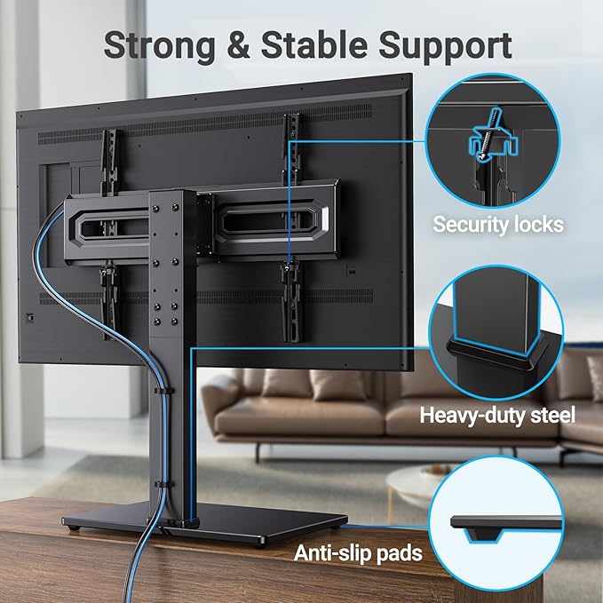 PERLESMITH Universal Swivel TV Stand Mount