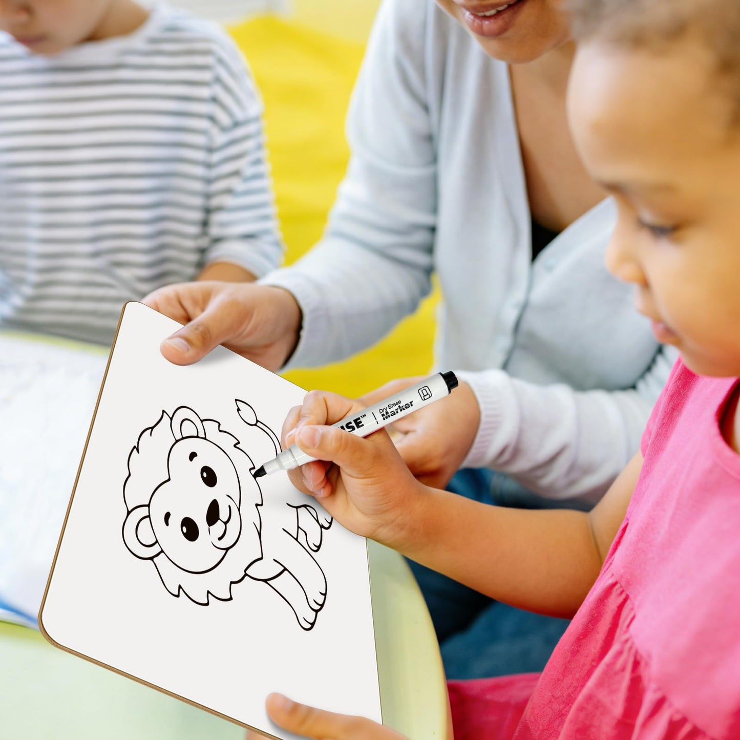 Portable Small White Board 5"x8" for Students, Personal Whiteboard Mini Lightweight Double Sided, Dry Erase Board for Kids Classroom, Individual Lapboards for Teaching with Eraser and Marker (12 Pack)