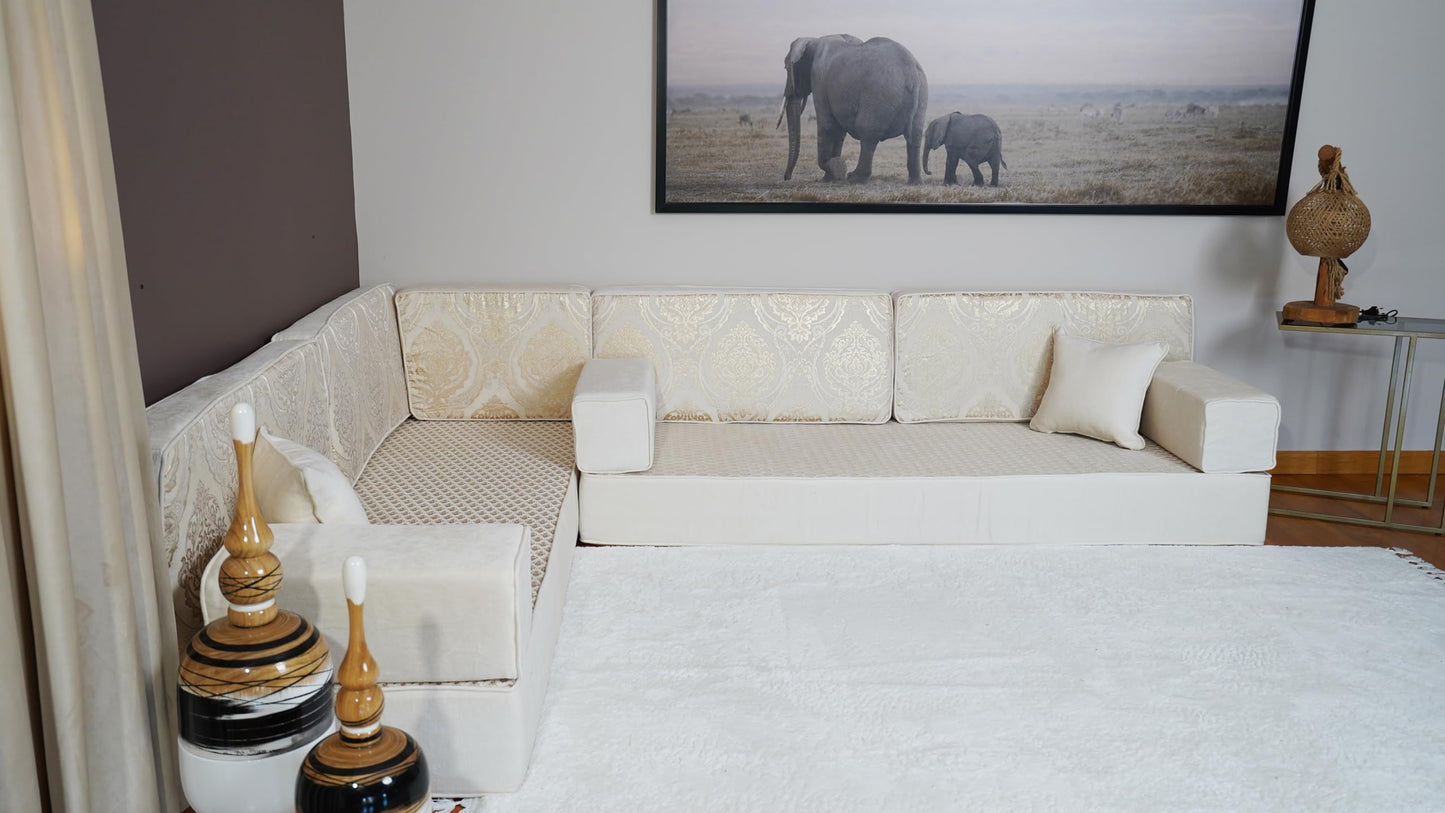 arabicsofa Arabic Majlis Sofa Seating – Handmade Modular Floor Seating Diwan Sofas