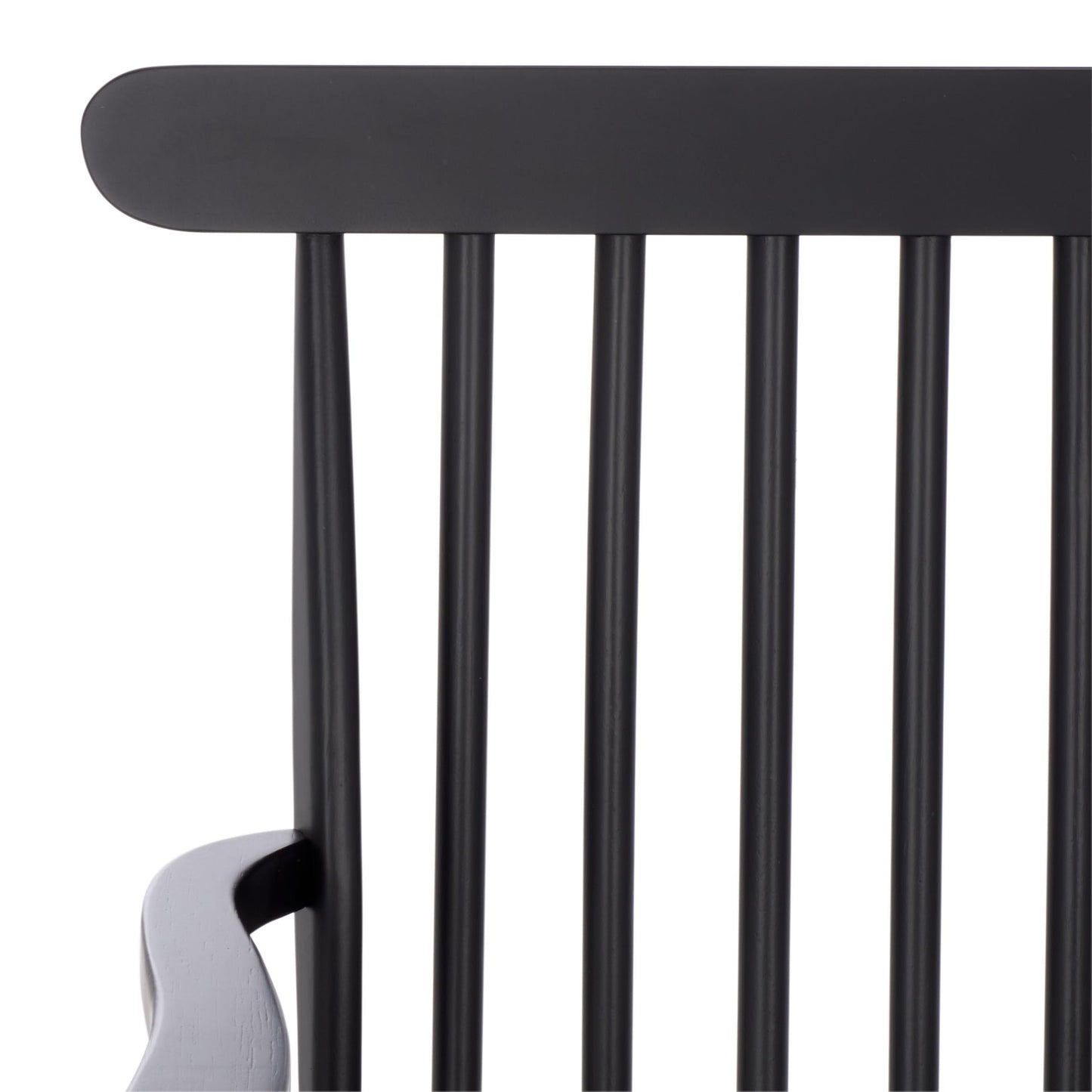 SAFAVIEH Home Collection - Eton Black Solid Wood Bench, Farmhouse Spindle Back Indoor Seating for Entryway or Dining (BCH3300D)