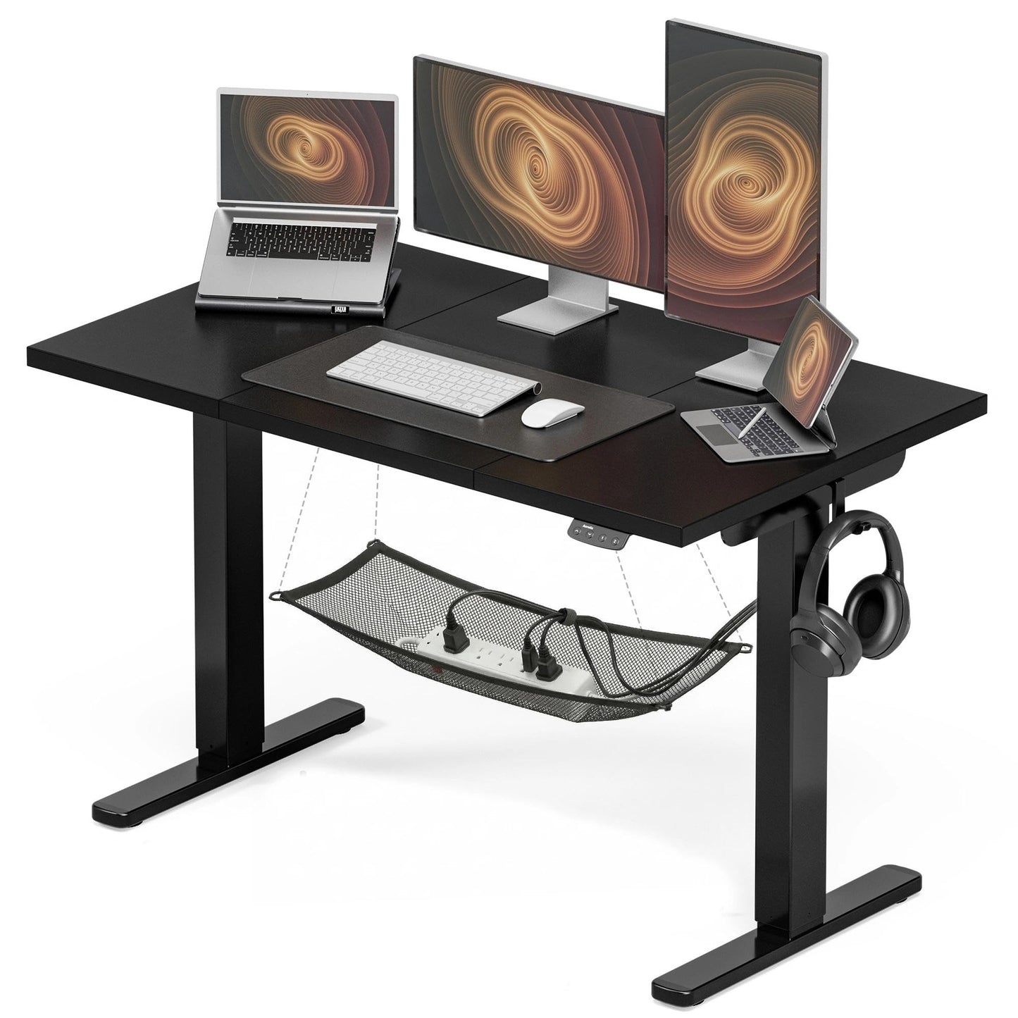 Acrolix Electric Standing Desk, Height Adjustable Home Office Desk with Memory Presets & Cable Management,Black Sit Stand Desk for Work from Home, Ergonomic Computer Desk (48" x 24")