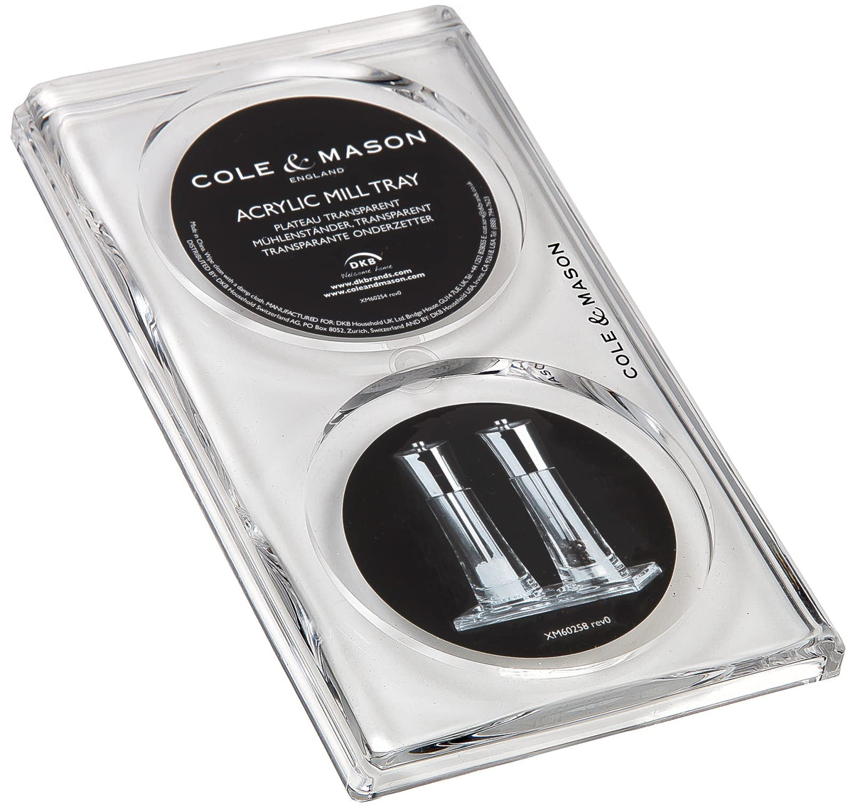 Cole and Mason Salt and Pepper Mill Tray, Acrylic