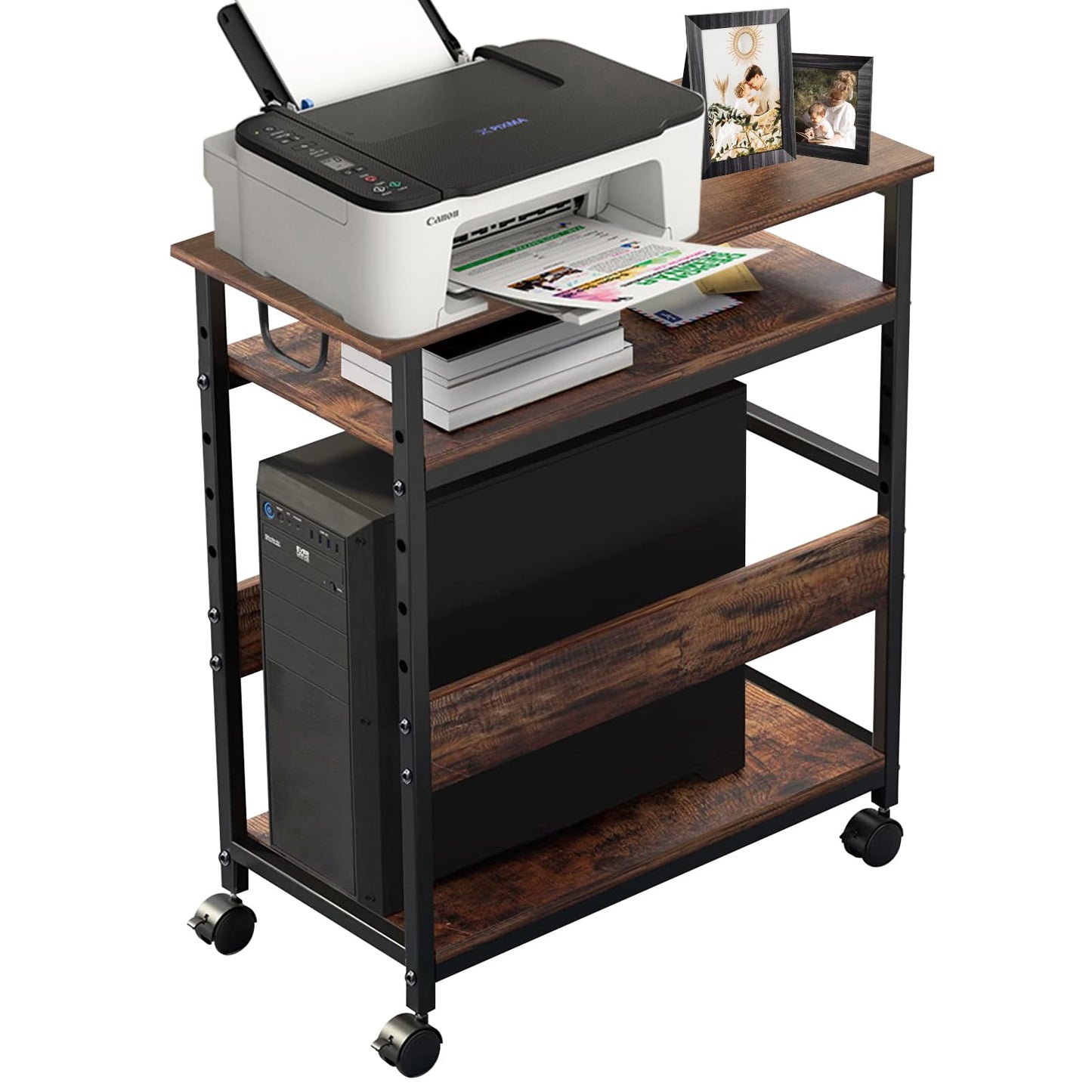TooCust Computer Tower Stand Bundle with Printer Stand