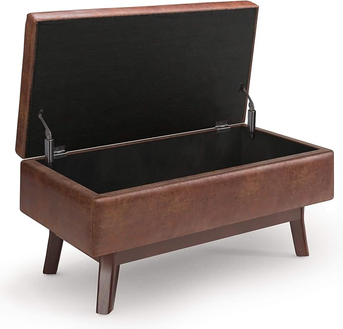 SIMPLIHOME Owen Small Rectangular Storage Ottoman