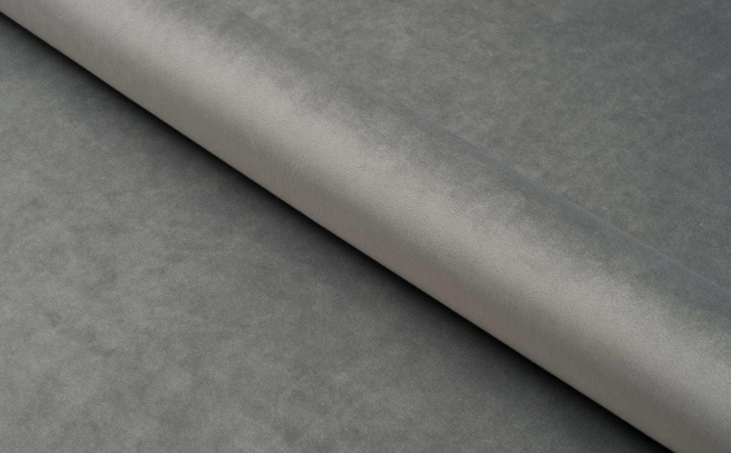 ua acoustics 4-Pack Soft Velour Upholstered Acoustic Wall Panels | Decorative Headboard Panels for Children's Room & Playroom | Cozy Wall Padding & Safety Railing | (Gray, 4X Round (25x25cm))
