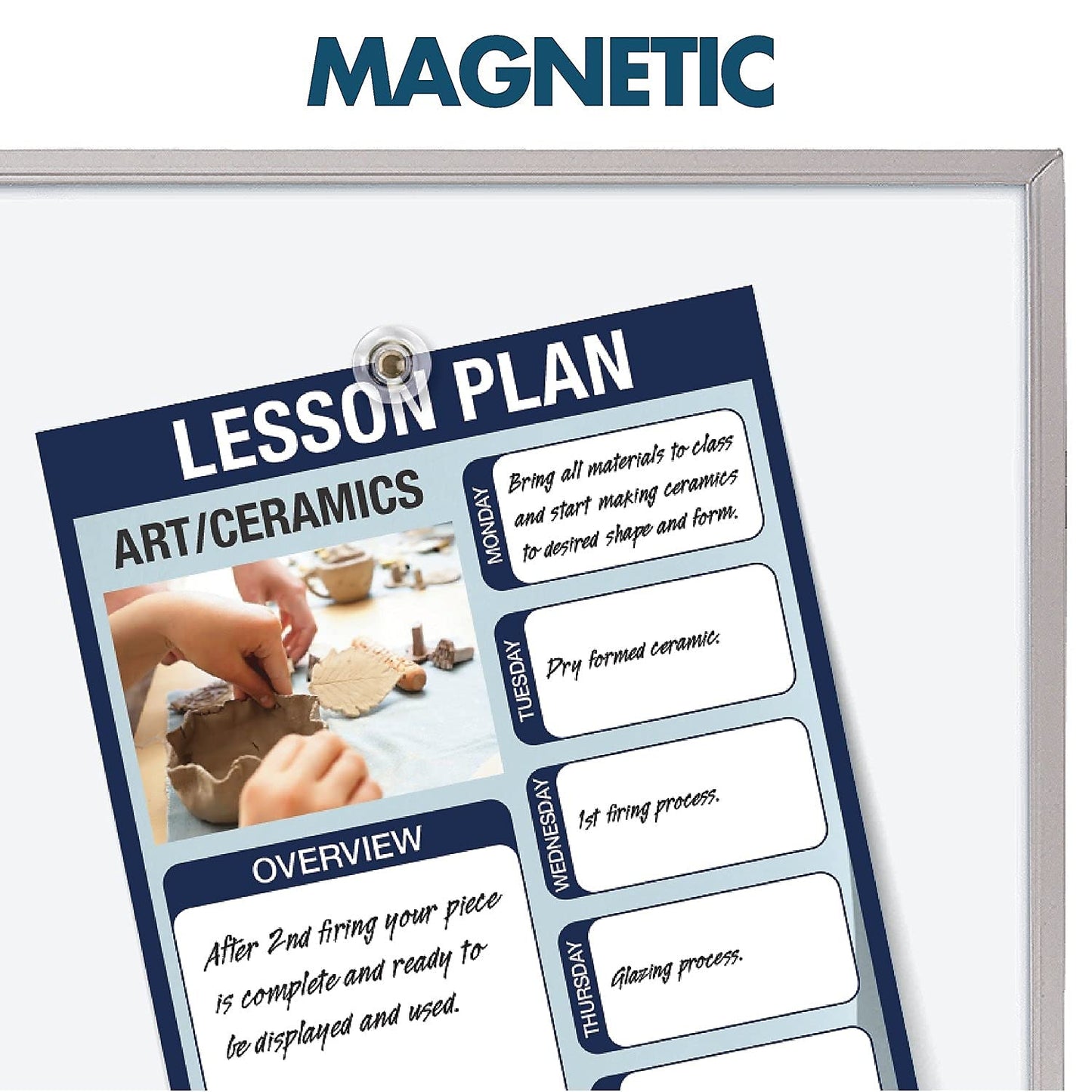 Quartet Dry Erase Magnetic White Board 96"W x 48"H, Porcelain Whiteboard, Silver Aluminum Frame (PPA408)