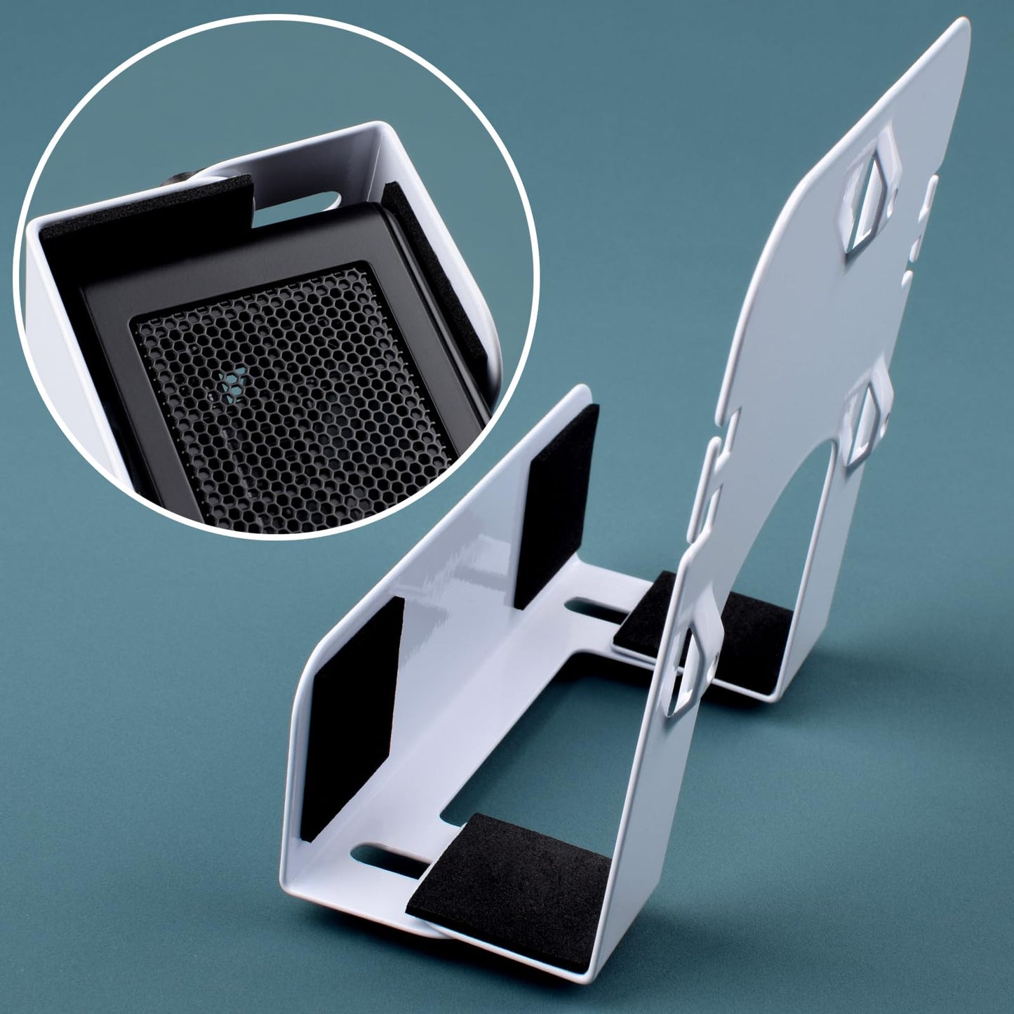 Gmailmall Cable Box Mount Modem Adjustable Wall Mount for Most Narrow Media Players Compatible with Roku, Router, Fire TV, M4 Mac mini, Beelink, Cable Box, and Other Streaming Media Players