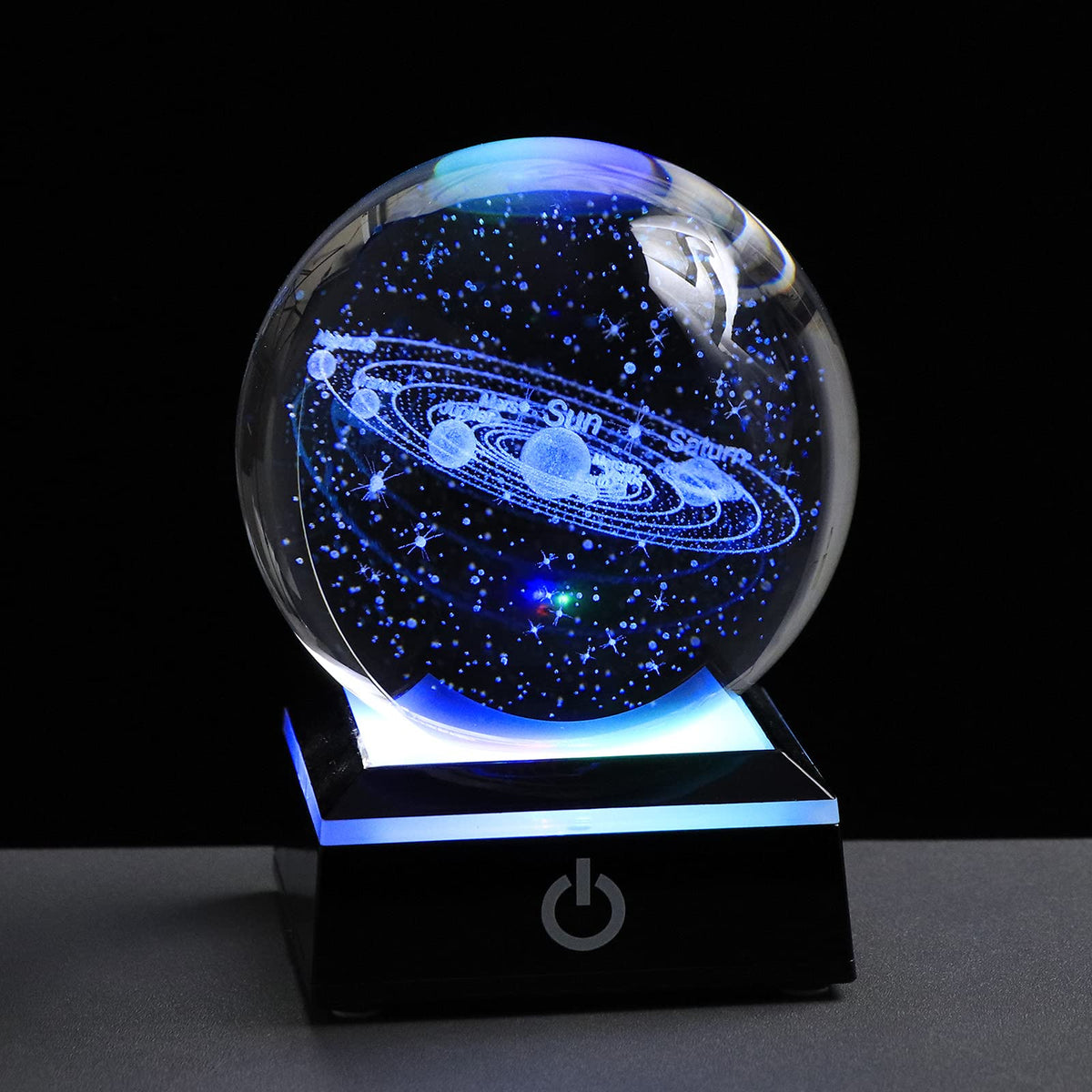 Qianwei 3D Solar System Model Crystal Ball Astronomy Gifts Men Space Decor