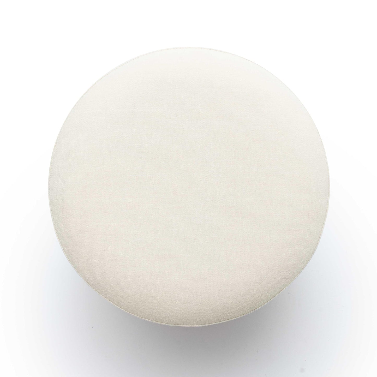 Tov Furniture Dex Cream Upcycled Fabric Ottoman