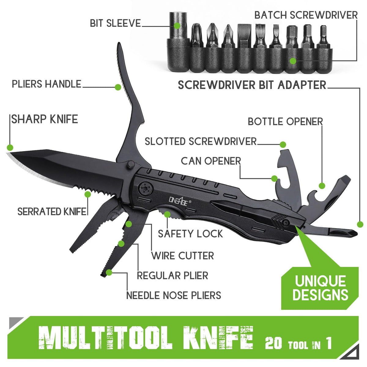 Gifts for Men Dad Him, Birthday Gifts for Man Husband Guy, Multitool Pocket Knife, Groomsmen Gift, Stocking Stuffers for Men, Christmas Fathers Day Mens Gift, Hunting Camping Knives for Outdoor