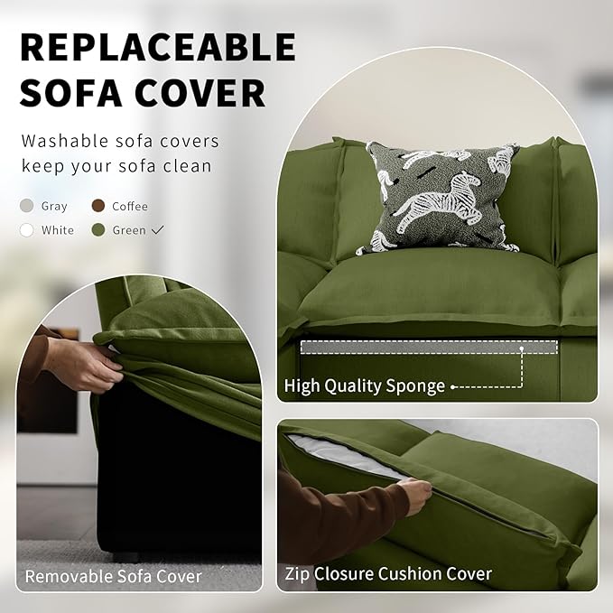Cloud Sectional Couches, Down Filled Sofa