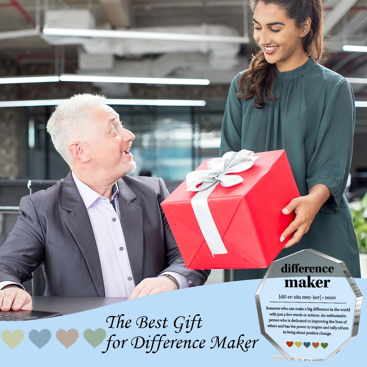 Difference Maker Gifts Thank You Gifts for Leader Boss Best Mom Mentor Coach Boss Manager Coworker Teacher Appreciation Quote Difference Maker Home Office Gift Desk Decor Signs Plaques