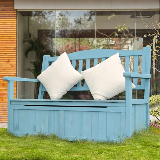 48.8" Solid Wood Outdoor Garden Bench with Backrest - Durable Patio Park Seat, Stylish Arch Legs for Porch, Lawn & Yard - Perfect for Relaxing & Entertaining