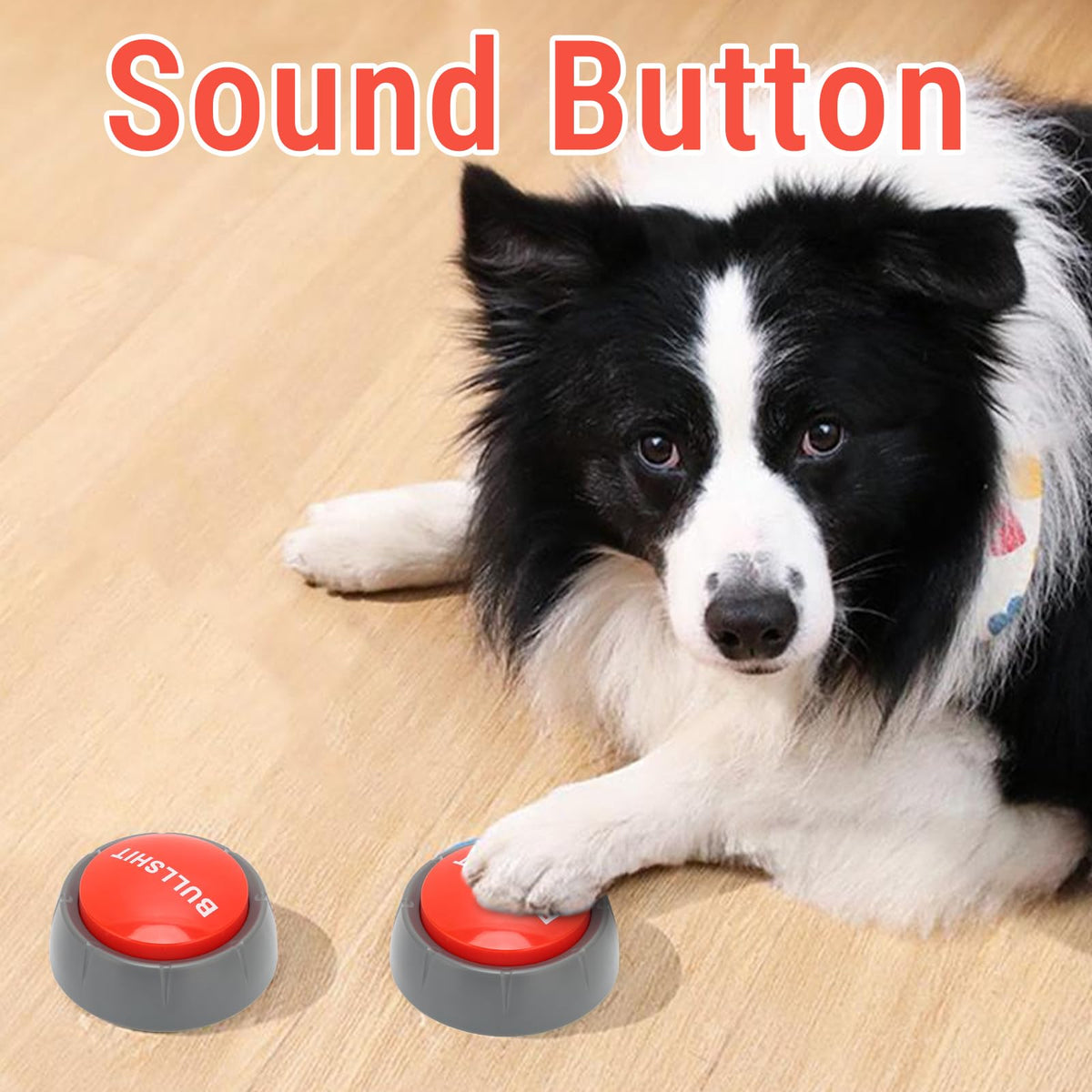 Game Show Buzzer, Sound Button Mischief Gifts Universal Pet Training Low Power Consumption Press Type Funny for Study Office Home