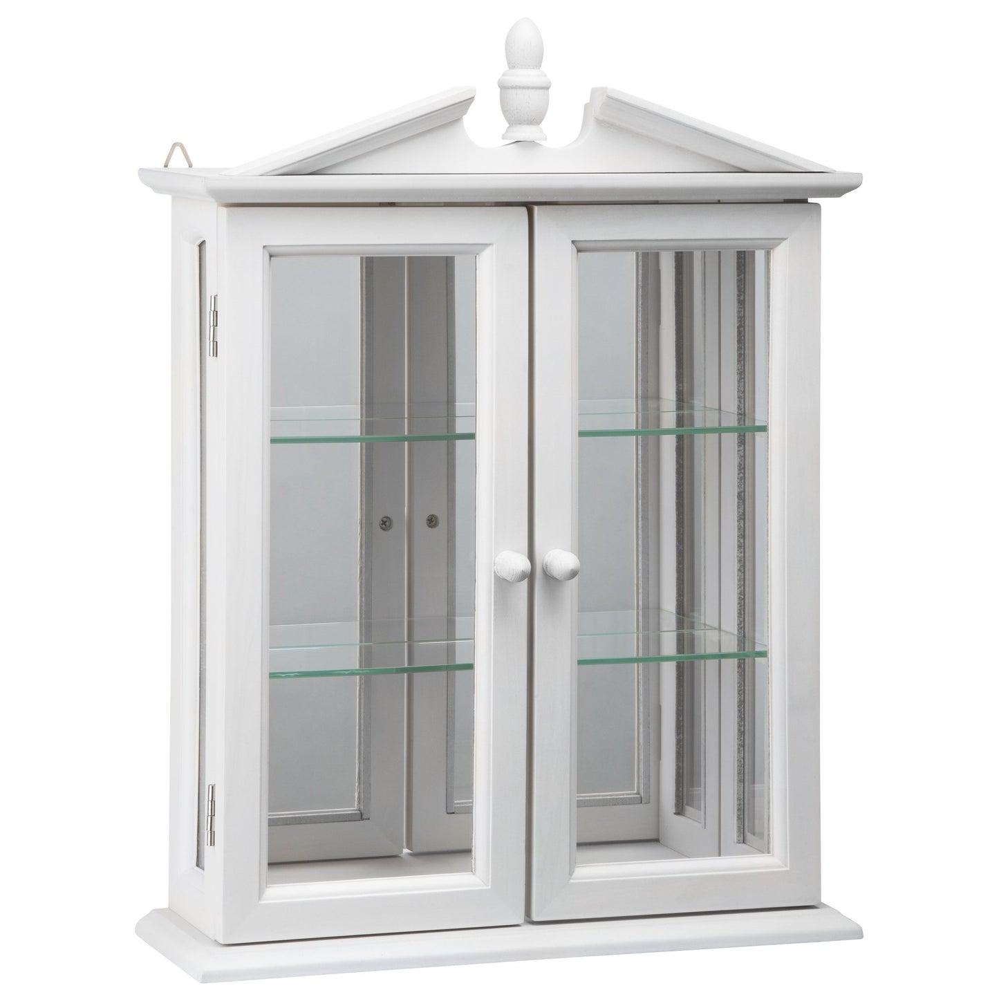 Design Toscano Amesbury Manor Wall Curio Cabinet, Lily White