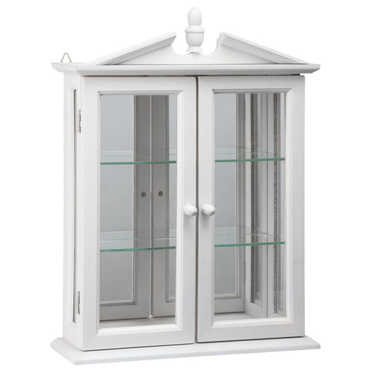 Design Toscano Amesbury Manor Wall Curio Cabinet, Lily White