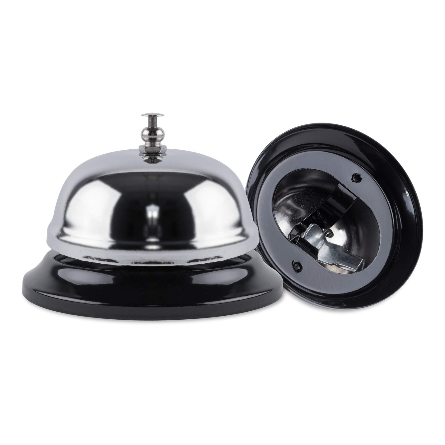 Super Z Outlet Call Bell 2-Pack - Classic Service Bell for Desk, Counter, or Reception 3.35", Gleaming Stainless Steel, Corrosion-Resistant, for Home, Office, School