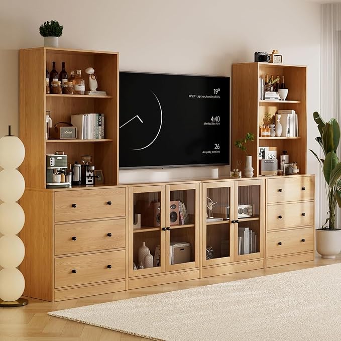 TUSY 71" Large TV Stand Set