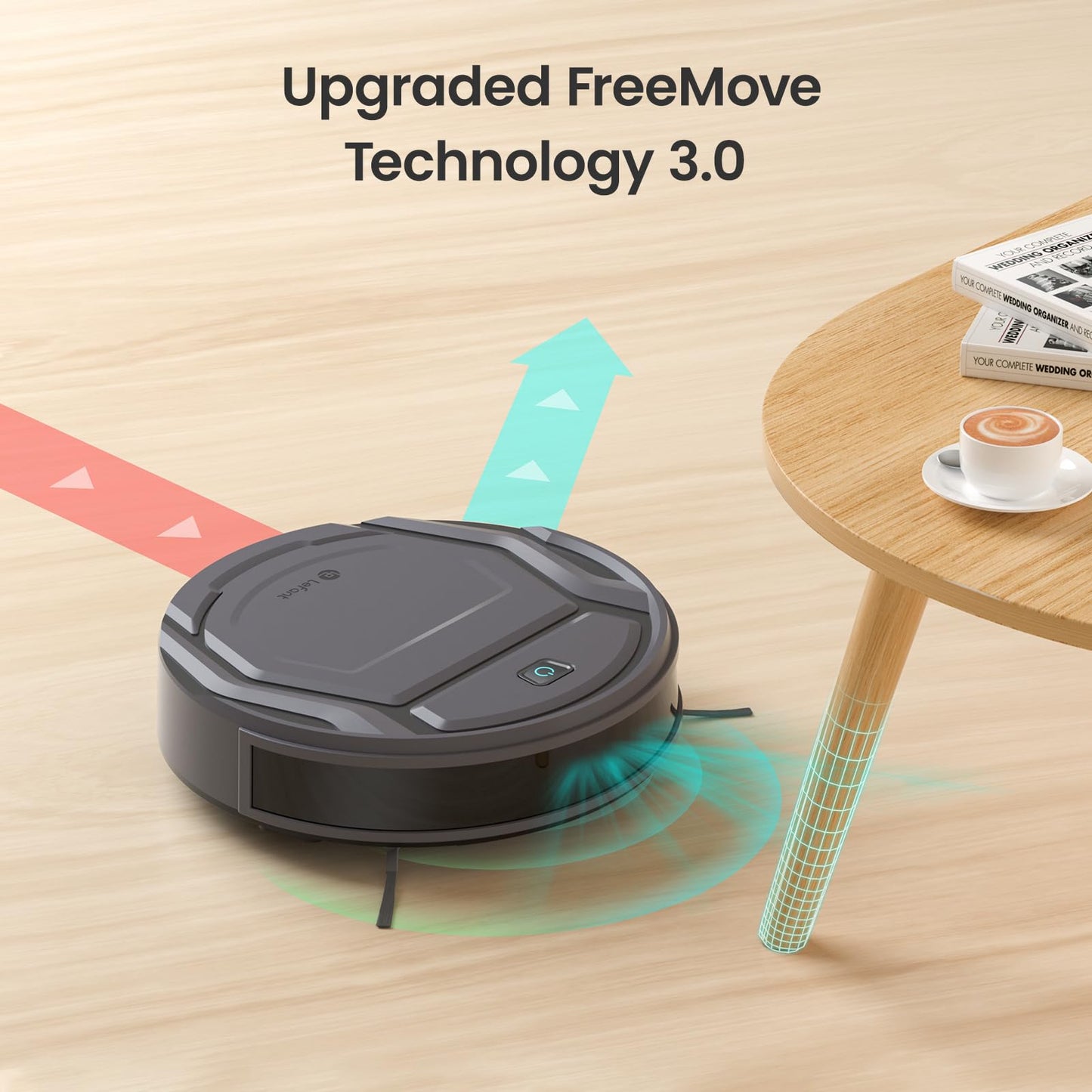 Lefant M210 Pro Robot Vacuum, 3 Adjustable Suction, WiFi/APP/Alexa, 120 Min Runtime, Self-Charging Robotic Vacuums, Slim, Quiet, 6 Cleaning Modes Ideal for Pet Hair, Hard Floors