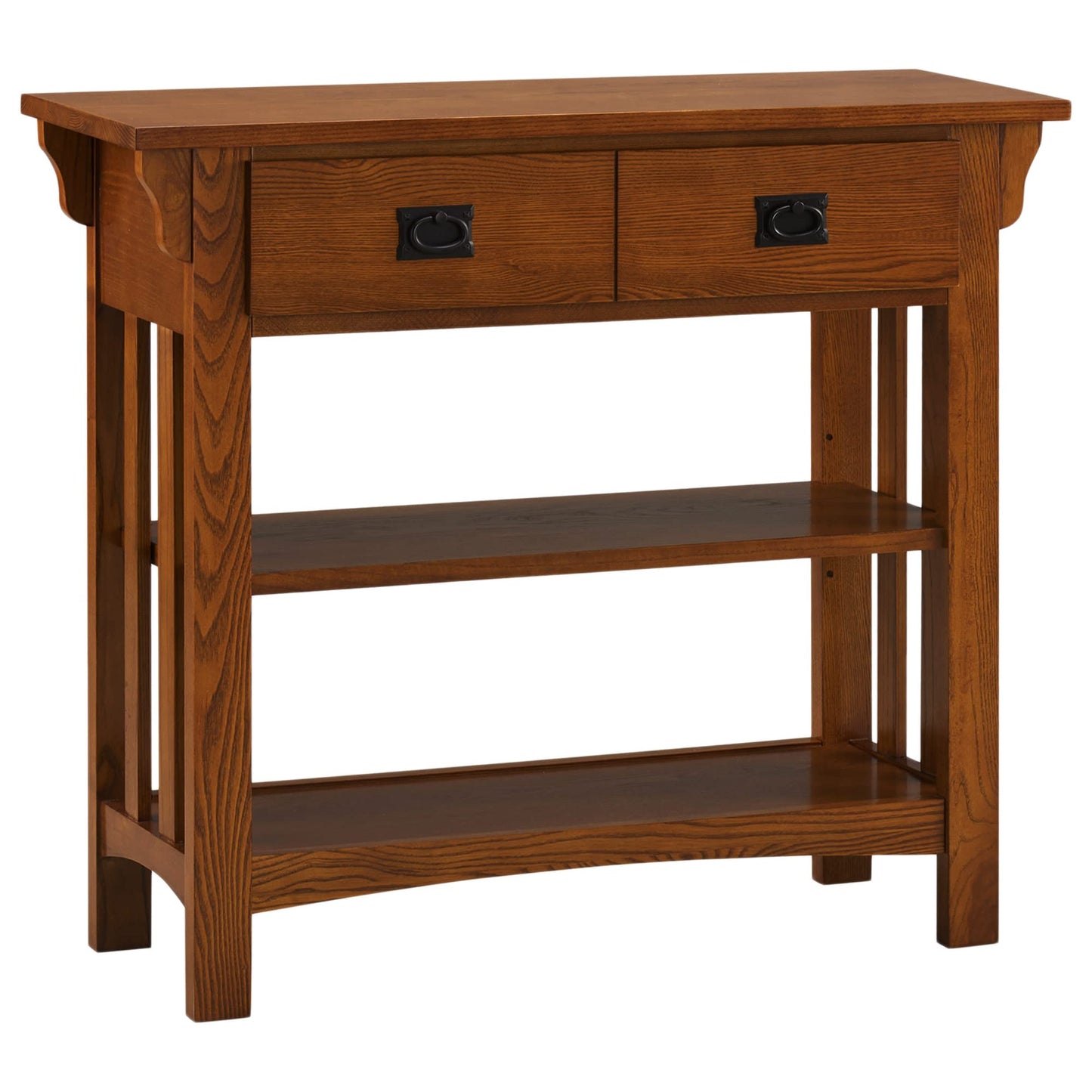 Leick Home Mission Impeccable Bookshelf with Drawers + Side Table