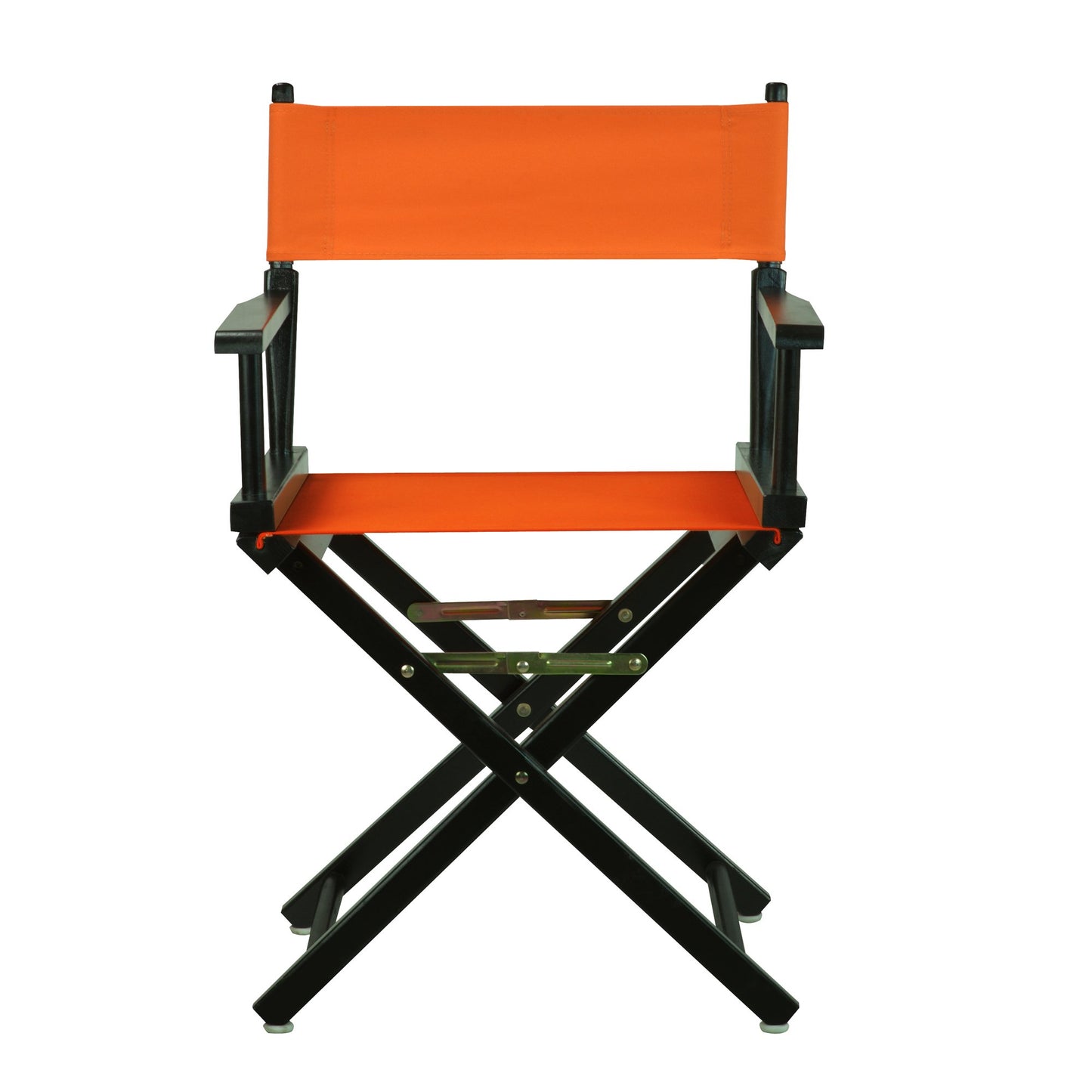 Casual Home 18" Director's Chair Black Frame with Tangerine Canvas