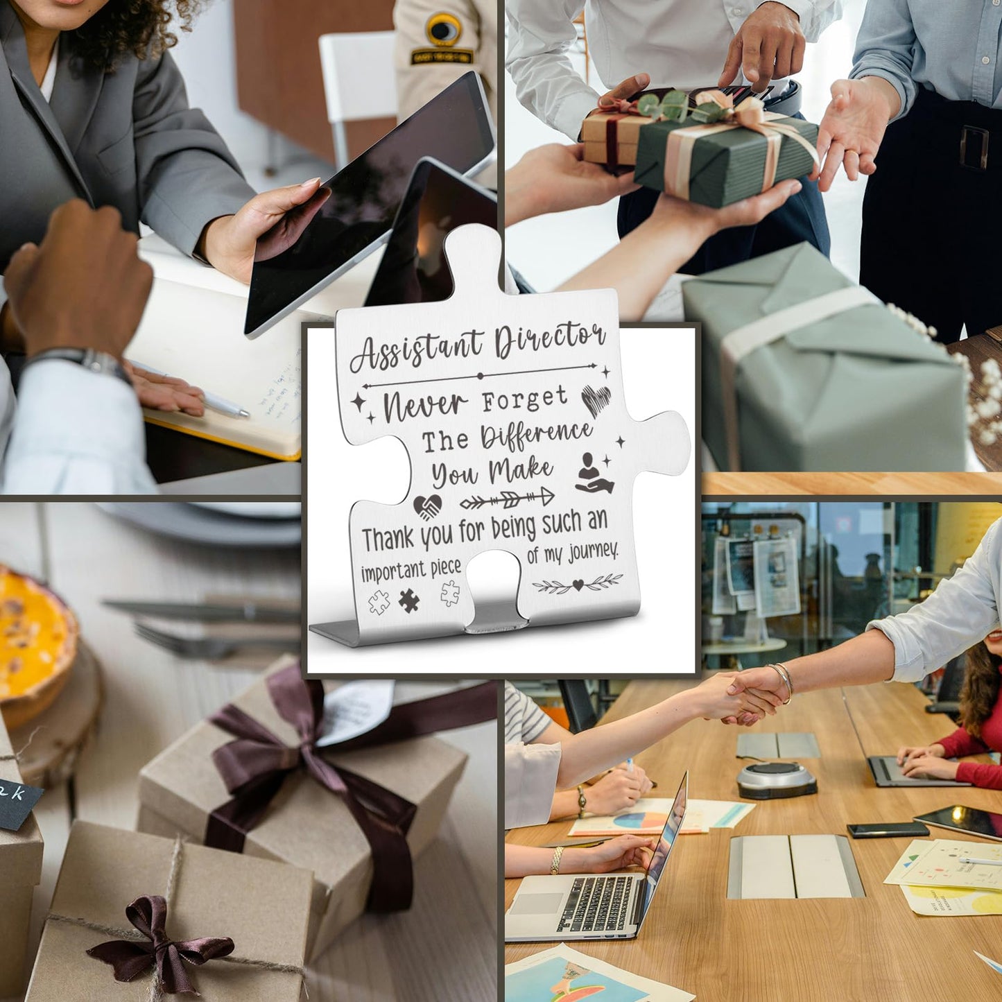 Assistant Director Gifts, Appreciation Thank You Gifts for Assistant Director Office Desk Supplies Decor Decorative Signs Plaques WZW16