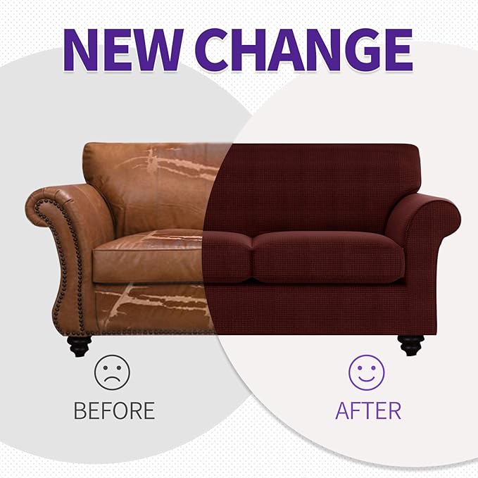 ZNSAYOTX 2 Piece Chair Covers for Living Room