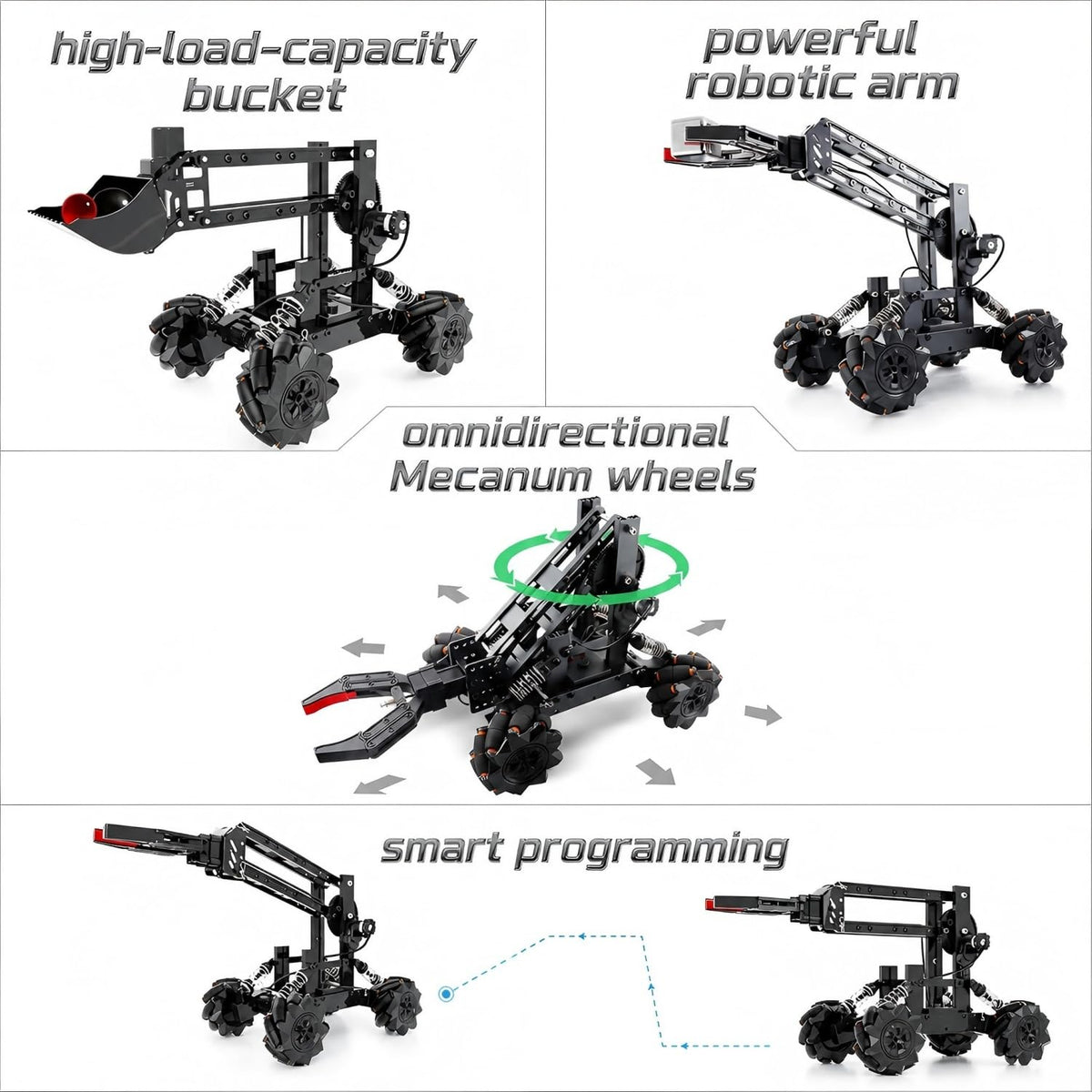 Robotic Arm Kit, STEM Projects for Kids Ages 8-12, Science Kits Electronic Robot Arm for Boys & Girls to Learn Programming/Technology, Educational Building Kits for Beginners, Xmas Gifts for Teens