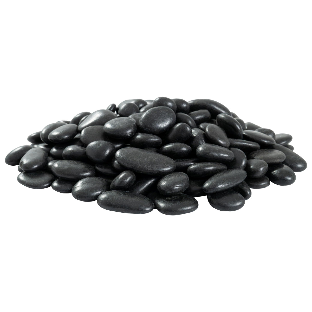 MSI Decorative Polished Black Pebbles, 0.4 Inch, 40 lb. Bag