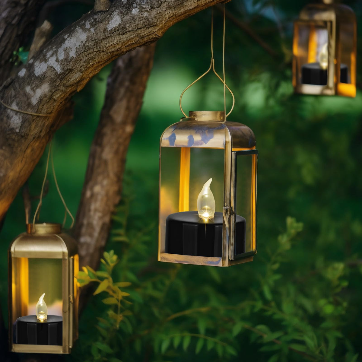 Hanzim Battery Operated LED Tea Lights: 12PACK Flameless Votive Candles Lamp Realistic and Bright Flickering Holiday Gift Long Lasting 200Hours for Seasonal & Festival Celebration Black