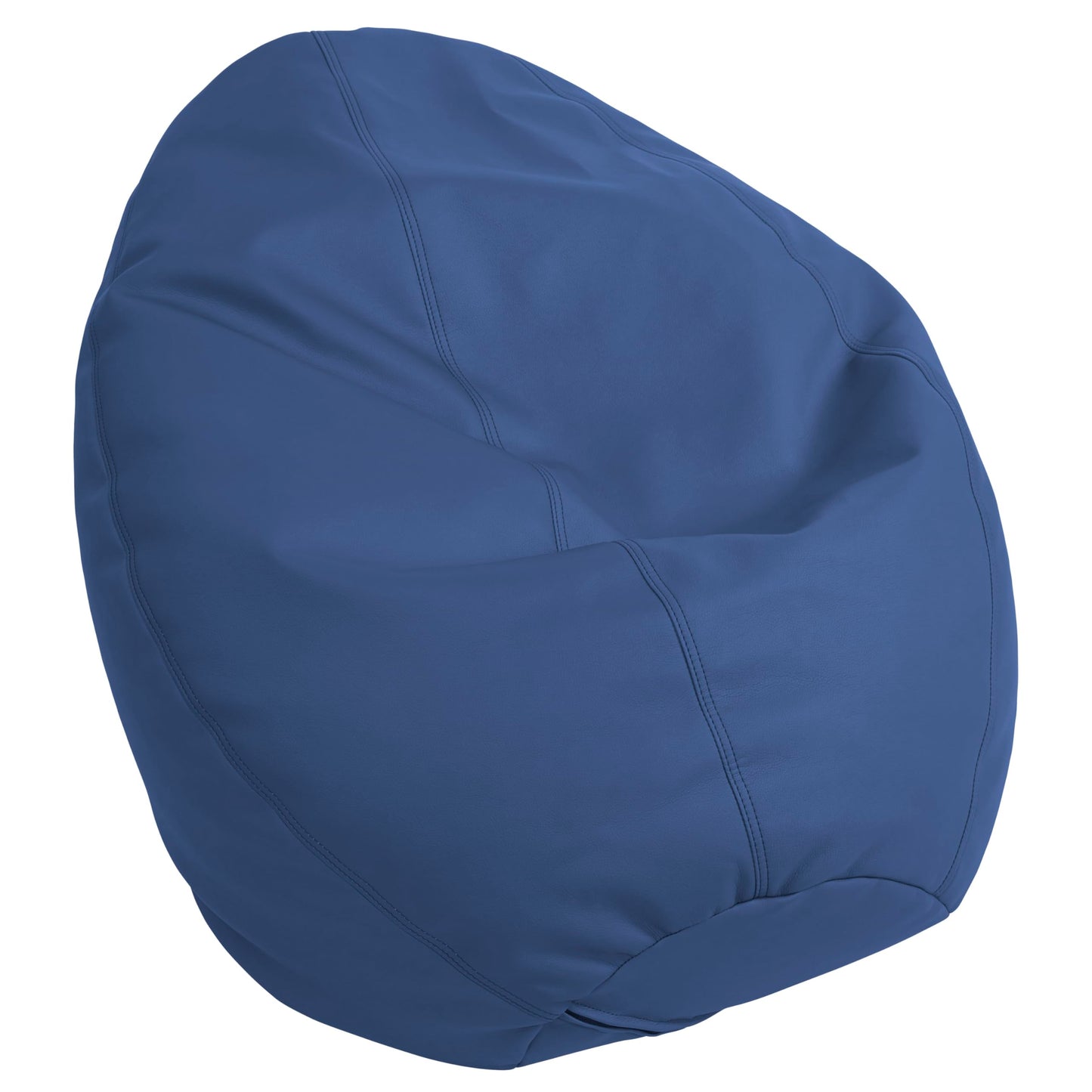 FDP SoftScape Dew Drop Bean Bag Chair with Supportive High-Back Design, For Kids, Teens and Adults, Alternative Seating for Dorms, Schools, Libraries, Daycares or Home- Navy