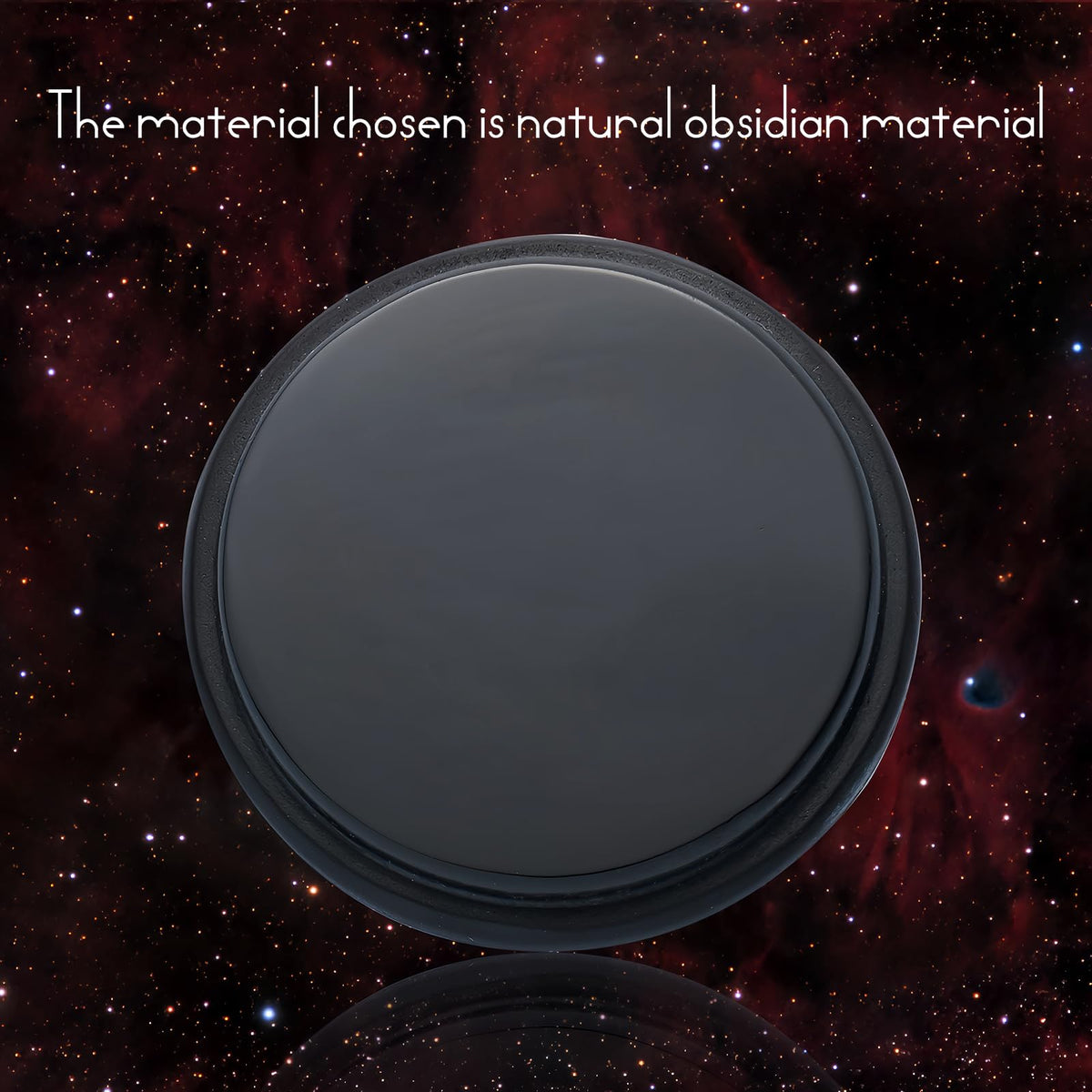 TOWDREU Obsidian Scrying Mirror Natural Obsidian Crystal Witchcraft Supplies,Witch Stuff for Divination Tools,Witchy Gifts,Hoodoo Supplies Handmade