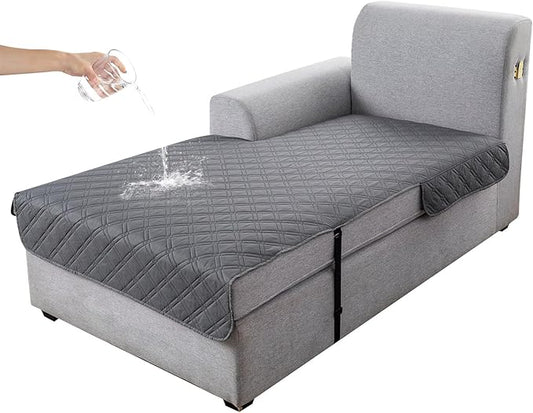 Genina L Shape Couch Cover, Sectional Couch Chaise Covers, Waterproof Washable