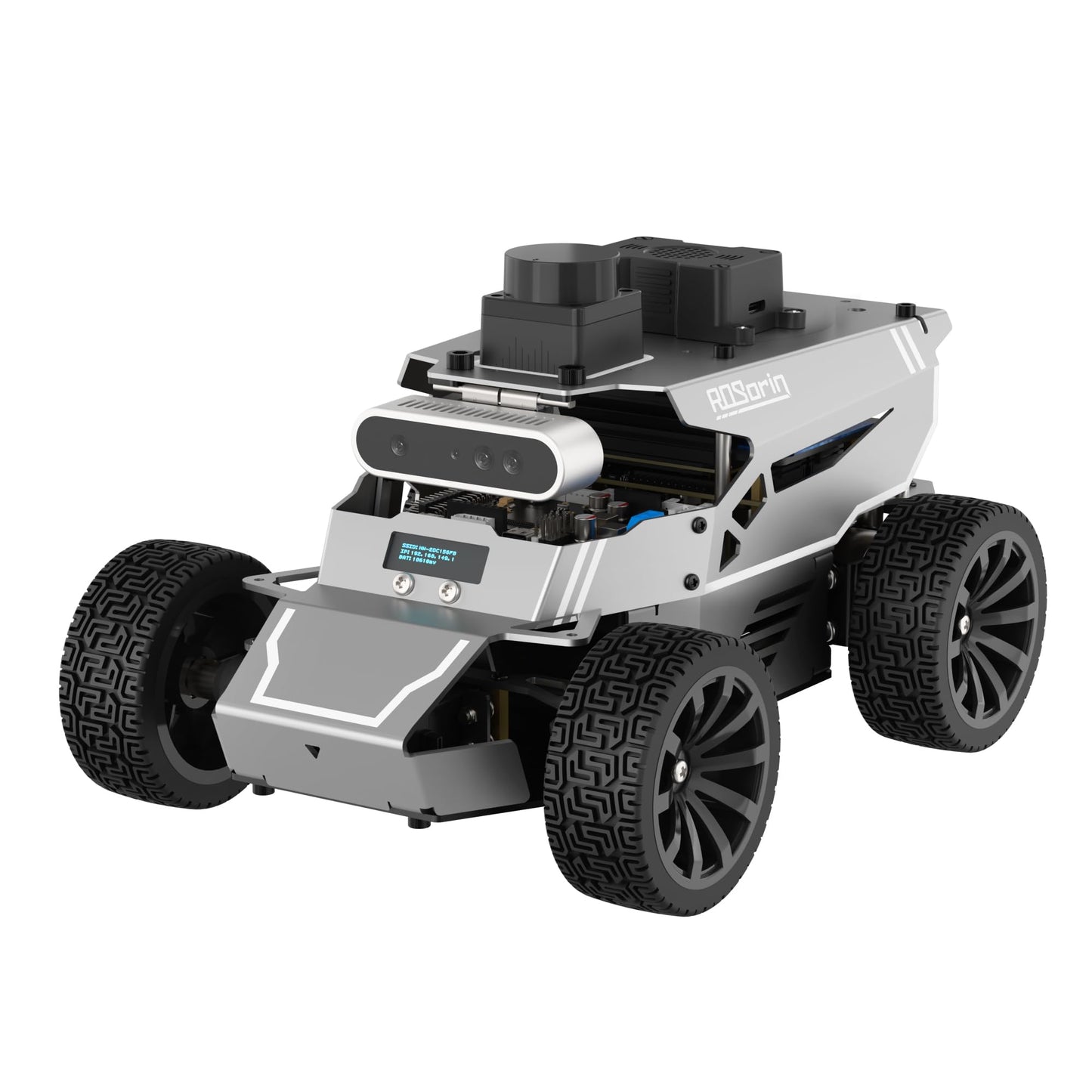 HIWONDER ROS2 Robot Car for Jetson RPi Gemini ChatGPT Large AI Models Depth Camera SLAM Mapping Autonomous Driving Programming Education 3-in-1 Chassis Car, ROSOrin Advanced Kit & Jetson Orin NX 8G