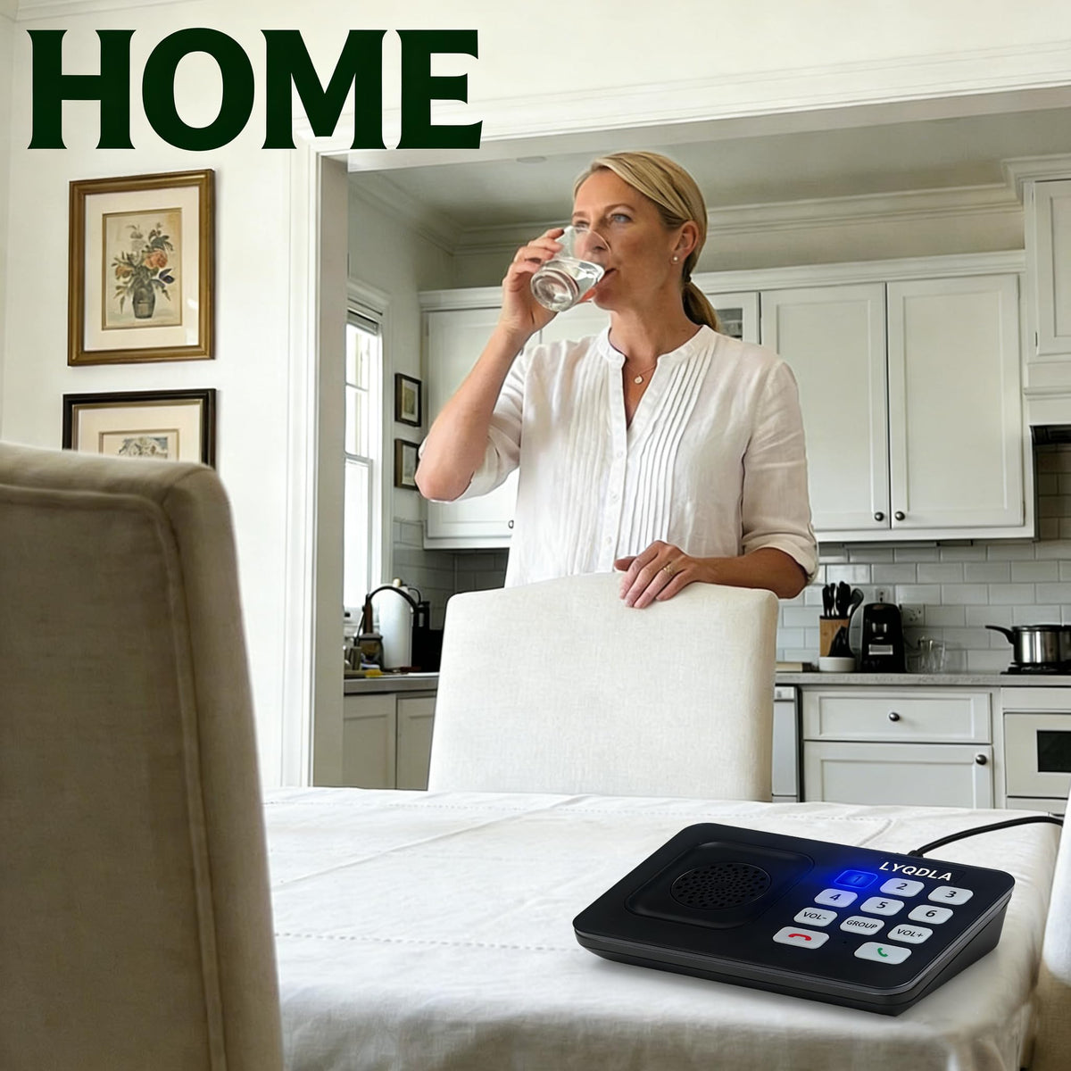 Intercoms Wireless for Home, Office, Elderly Care, Two-Way Wireless Intercom System, Clear Sound Intercom with 1400 Feet Range, Easy to Use, 8 Volume Adjustment, Auto-Answer, Silent Mode(2 pack,black)