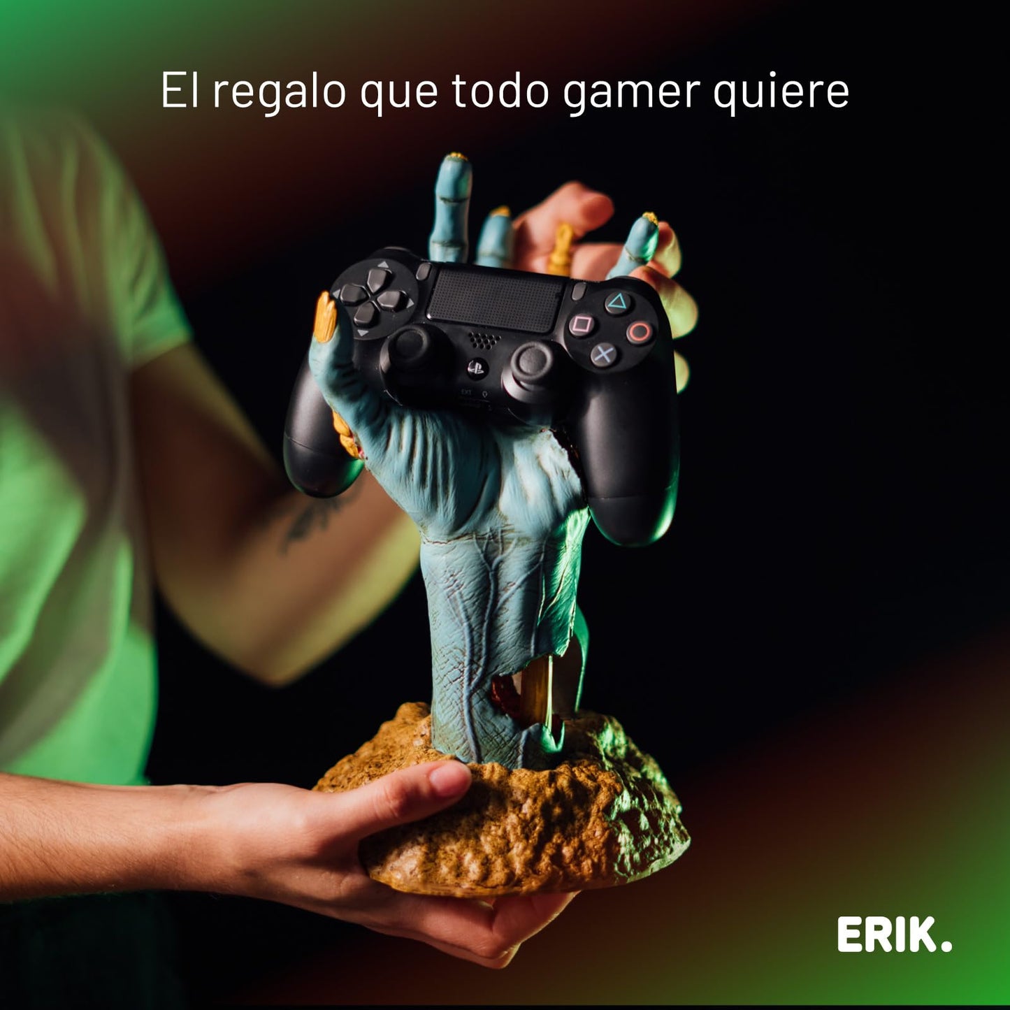 Grupo Erik Gaming Controller Holder One More Life | Controller Holder Figure | Headphone Stand & Controller | Gaming Accessories for Desk | Gamer Gifts | Halloween Decorations