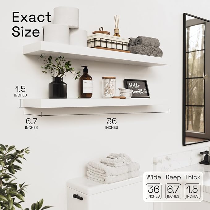 BAOBAB WORKSHOP Solid Wood Floating Shelves