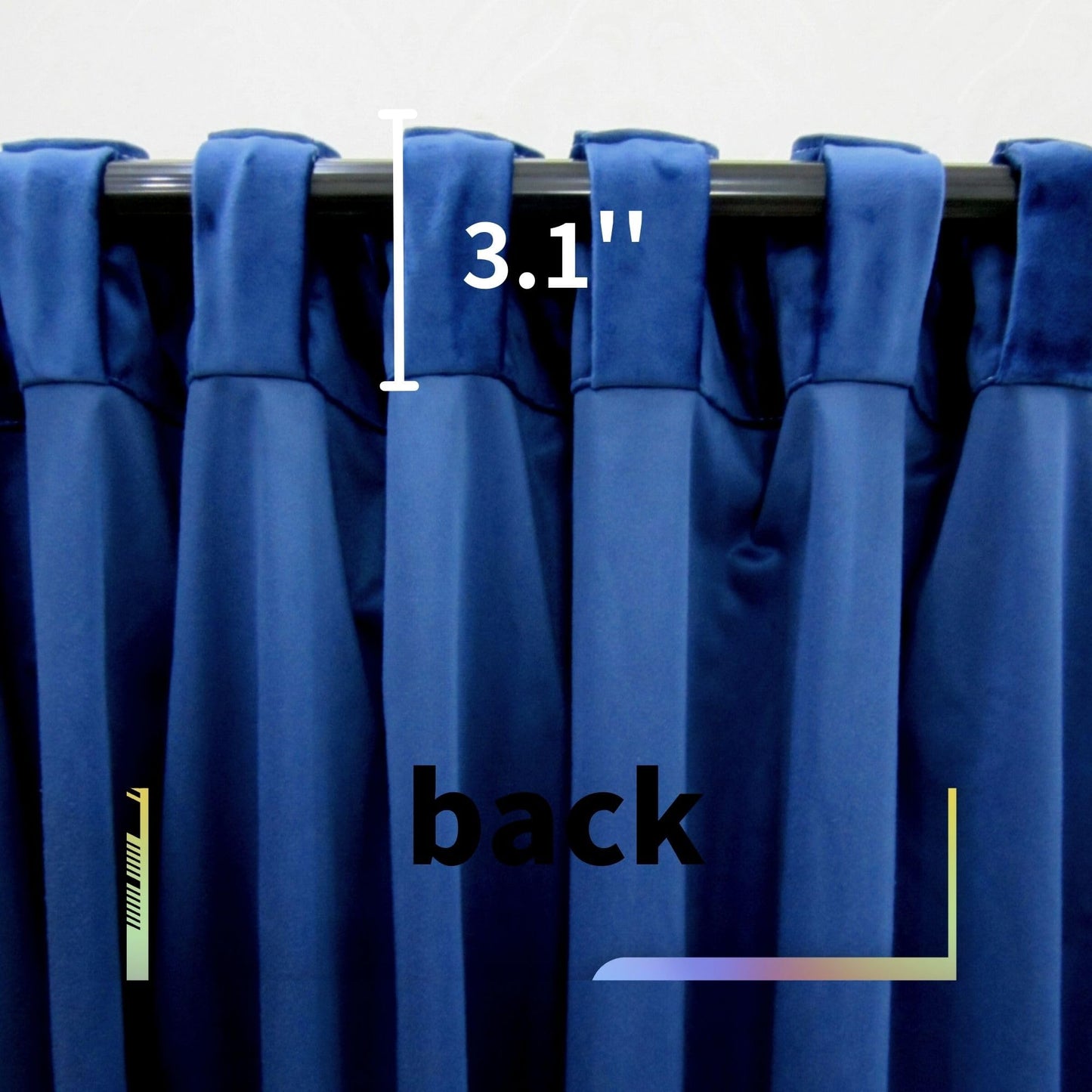 Aljctns Navy Blue Velvet Curtains 90 inches Long Luxury 85% Blackout Curtains for Bedroom Living Room,Thermal Insulated Super Soft Window Drapes Rod Pocket & Back Tab, 52" W x 90" L, 2 Panels