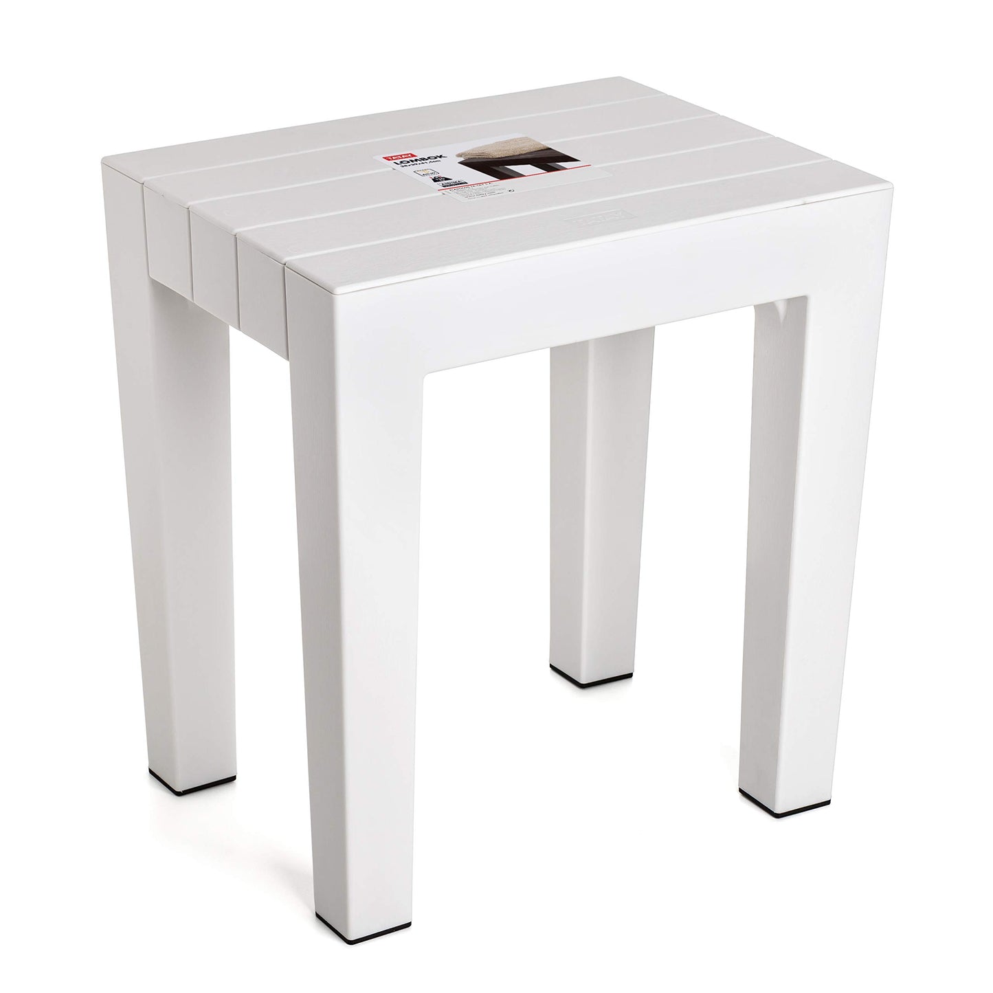 Tatay Lombok Stool, White