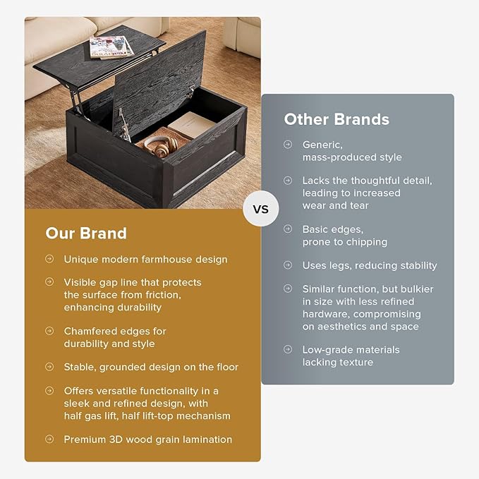 mopio Blake Lift Top Coffee Table