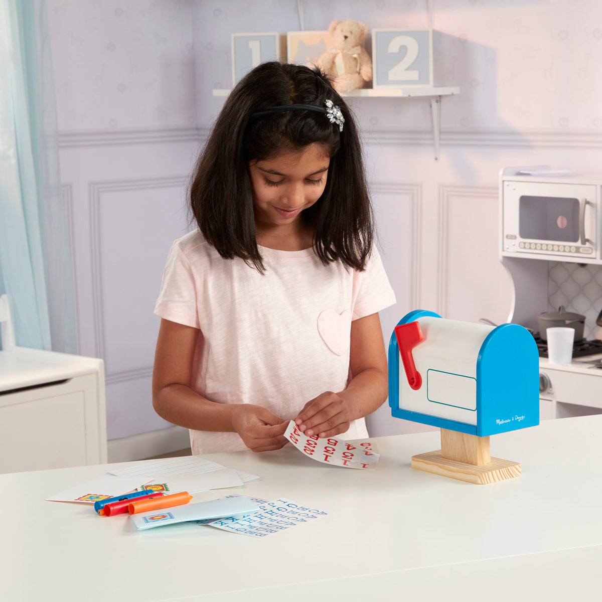Melissa & Doug My Own Wooden Mailbox Activity Set and Educational Toy