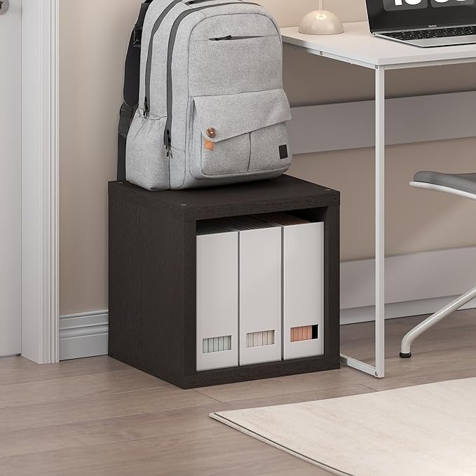 Furinno Cubicle Book Shelf, Stackable Bookshelf, Cube Storage Organizer Bookcase