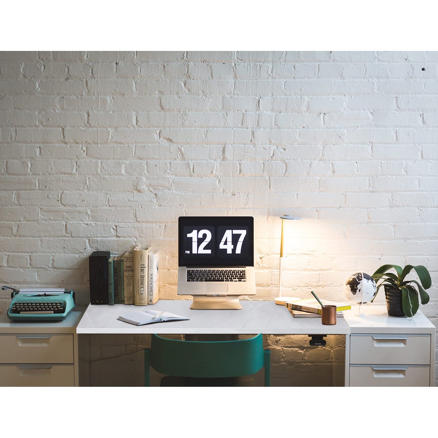 Kaboon 36x24 inches Tabletop, Solid One-Piece Desktop for Sit Stand Desk, Double Desks, L Desk DIY,Wood Countertop Home or Commercial Use,1 inch Thick, White Rock