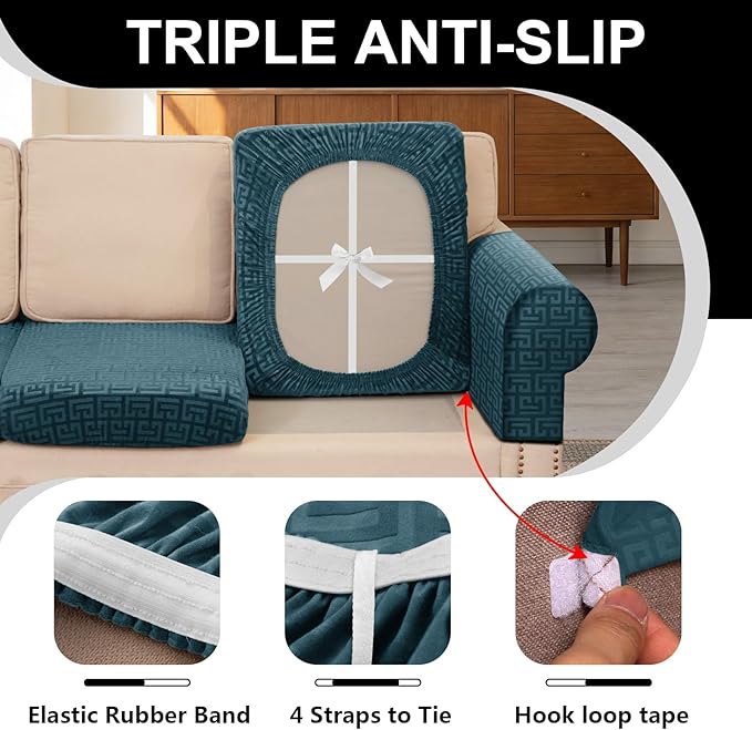 UNBBRRL Stretch Couch Seat Cushion Cover